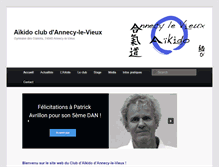 Tablet Screenshot of aikido-annecylevieux.com